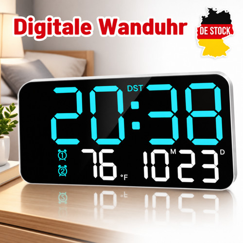 Led digitale funkwanduhr - led,