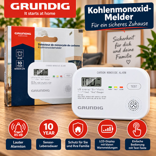 Grundig kohlenmonoxid melder - grundig,