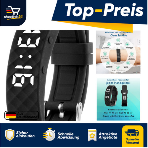 Vibrationalarm uhr mit - vibrationalarm,