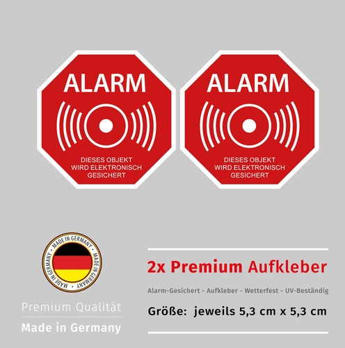 Aufkleber set alarm - set, 2x