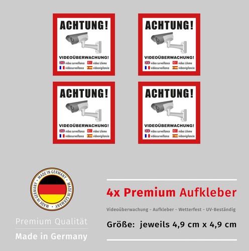 Achtung videoüberwachung - achtung,