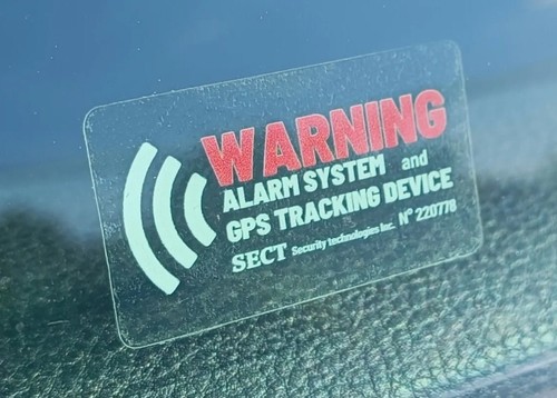 Aufkleber gps alarm - aufkleber,